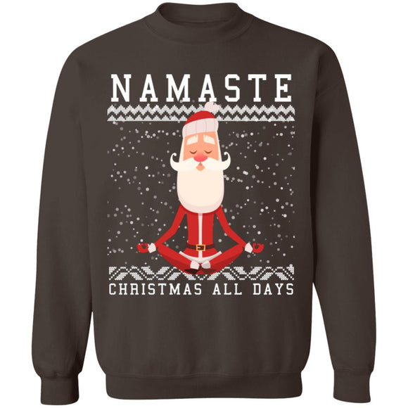 Ugly Christmas Namaste all days Sweater