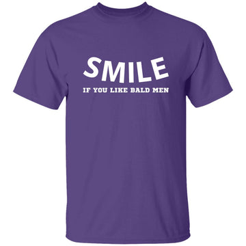 Buy purple Smile if you like bald men T-shirts &amp; Hoodie