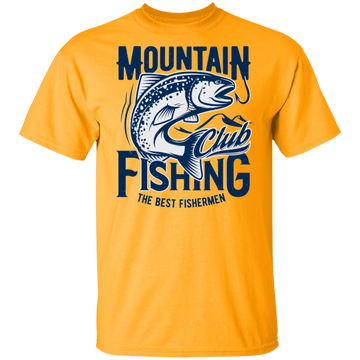 Buy gold Mountain Fishing T-shirts &amp; Hoodie