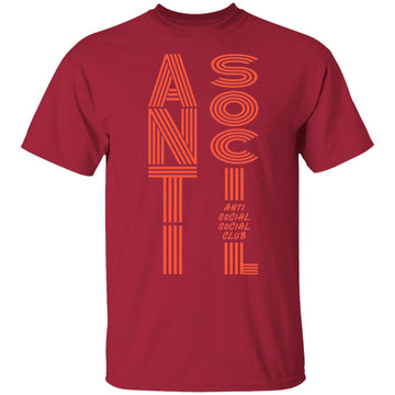 Buy cardinal Anti-Social Club T-shirts &amp; Hoodie