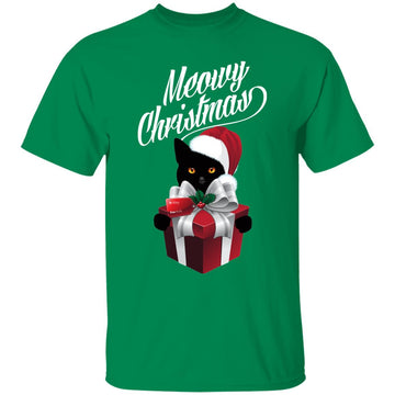 Buy turf-green Ugly christmas Meowy T-shirts &amp; Hoodie