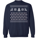 Ugly Christmas Rudolf Pattern Crewneck Pullover Sweatshirt-3