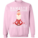 Ugly Christmas Namaste all days Sweater-11