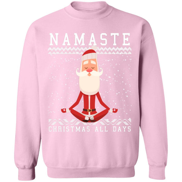 Ugly Christmas Namaste all days Sweater