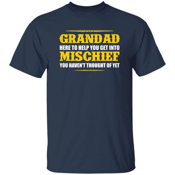 Buy navy Grandad Mischief Mens Funny T Shirt &amp; Hoodie