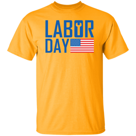 Buy gold Happy Labor day T-shirts &amp; Hoodie