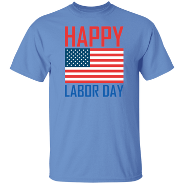 Buy carolina-blue Happy Labor day T-shirts &amp; Hoodie