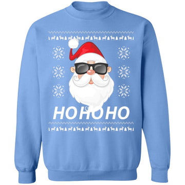 Buy carolina-blue funny HO! Ugly christmas sweater