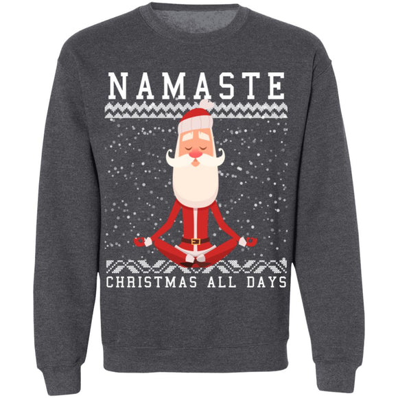 Ugly Christmas Namaste all days Sweater