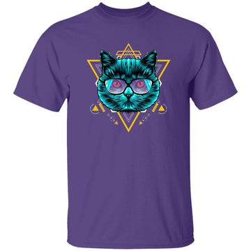 Buy purple Cat Illustration T-shirts &amp; Hoodie