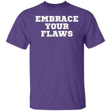 Buy purple EMBRACE YOUR FLAWS T-shirts &amp; Hoodie