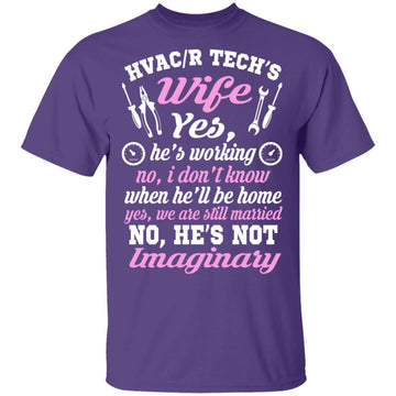 Buy purple HVAC/R Tech Wife T-shirts &amp; Hoodie