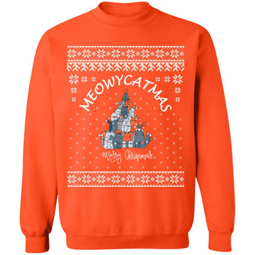 Buy orange Meowy Ugly Catmas Christmas Sweater