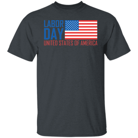 Buy dark-heather Happy Labor day T-shirts &amp; Hoodie