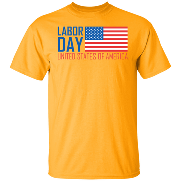Buy gold Happy Labor day T-shirts &amp; Hoodie