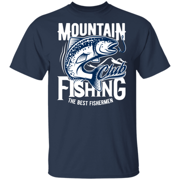 Buy navy Mountain Fishing T-shirts &amp; Hoodie