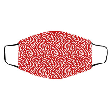 Buy red Pattern Fashion Face Mask