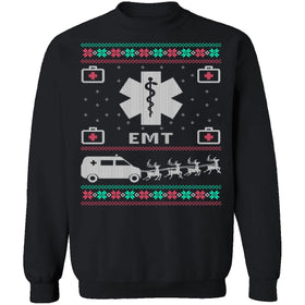 EMT Ugly Christmas Sweater CustomCat