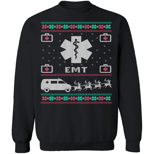 EMT Ugly Christmas Sweater CustomCat