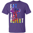 Eat Sleep Art Repeat T-Shirt CustomCat