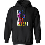Eat Sleep Art Repeat T-Shirt CustomCat