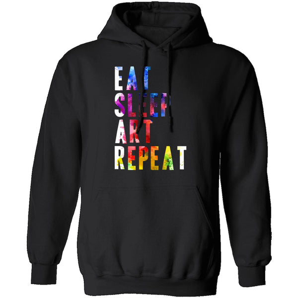 Eat Sleep Art Repeat T-Shirt CustomCat