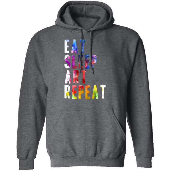 Eat Sleep Art Repeat T-Shirt CustomCat