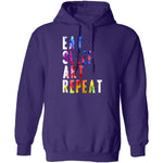 Eat Sleep Art Repeat T-Shirt CustomCat