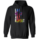Eat Sleep Art Repeat T-Shirt CustomCat