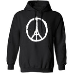 Eiffel Tower Peace Sign T-Shirt CustomCat