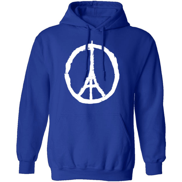 Eiffel Tower Peace Sign T-Shirt CustomCat