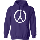 Eiffel Tower Peace Sign T-Shirt CustomCat