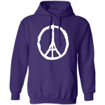 Eiffel Tower Peace Sign T-Shirt CustomCat