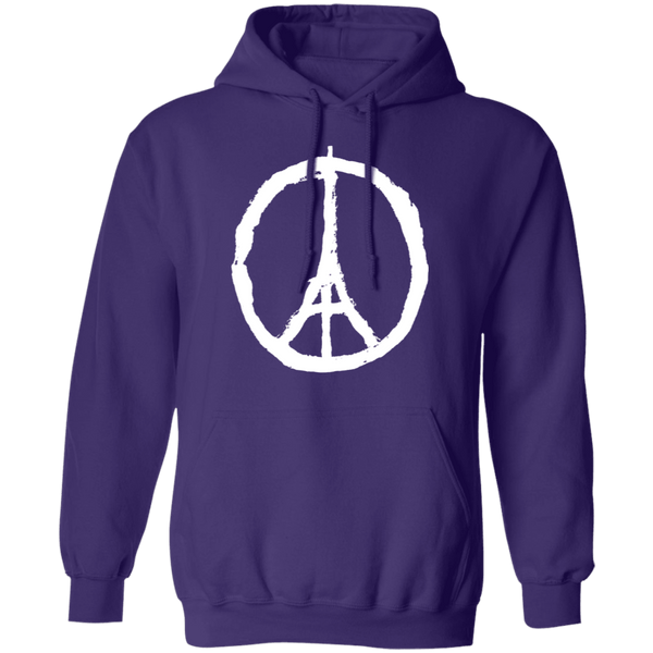 Eiffel Tower Peace Sign T-Shirt CustomCat