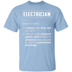 Electrician Defintion T-Shirt CustomCat