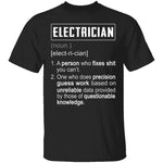 Electrician Defintion T-Shirt CustomCat