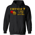 Exercise Or Extra Fries T-Shirt CustomCat