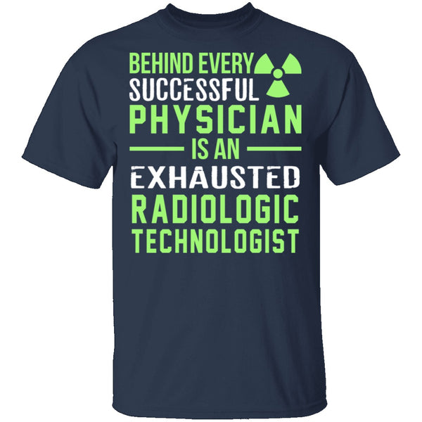 Exhausted Radiologic Technologist T-Shirt CustomCat