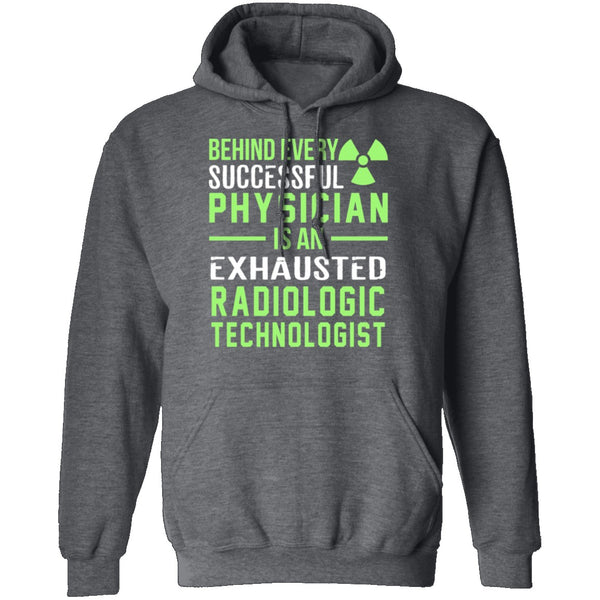Exhausted Radiologic Technologist T-Shirt CustomCat