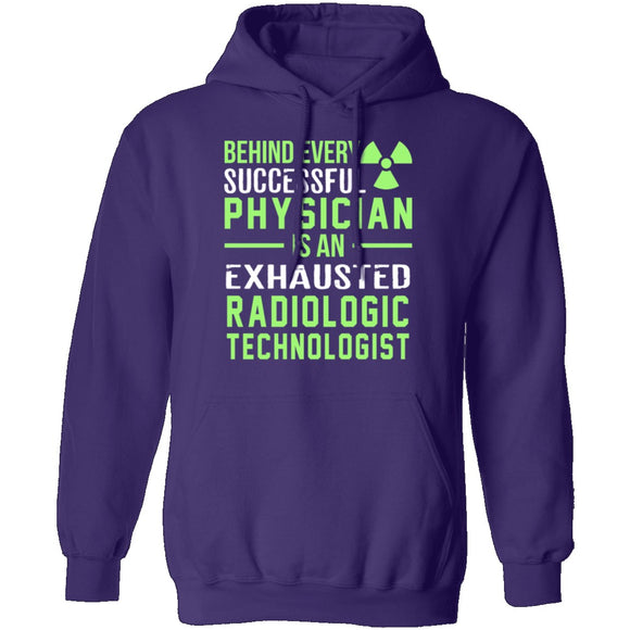 Exhausted Radiologic Technologist T-Shirt CustomCat