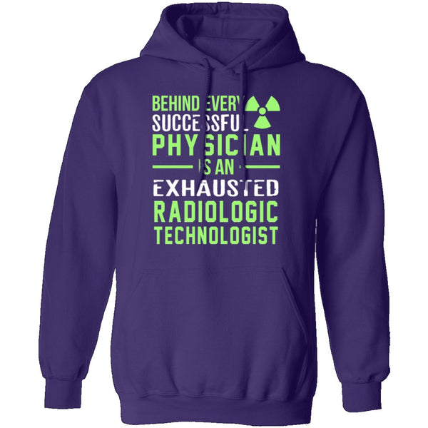 Exhausted Radiologic Technologist T-Shirt CustomCat
