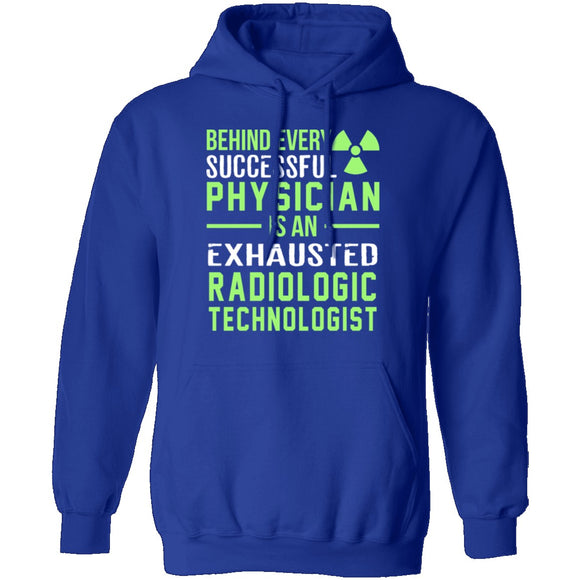 Exhausted Radiologic Technologist T-Shirt CustomCat