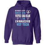 Exhausted Vet Tech T-Shirt CustomCat