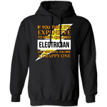 Expensive Qualified Electrician T-Shirt CustomCat