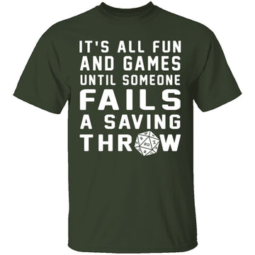 Failed Saving Throw T-Shirt CustomCat