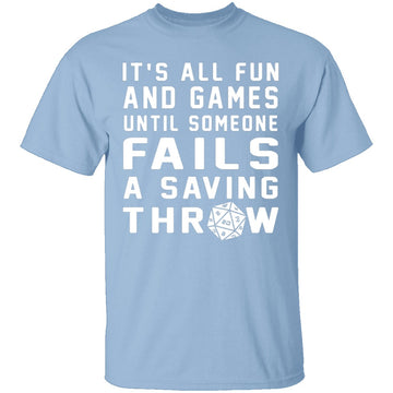 Failed Saving Throw T-Shirt CustomCat