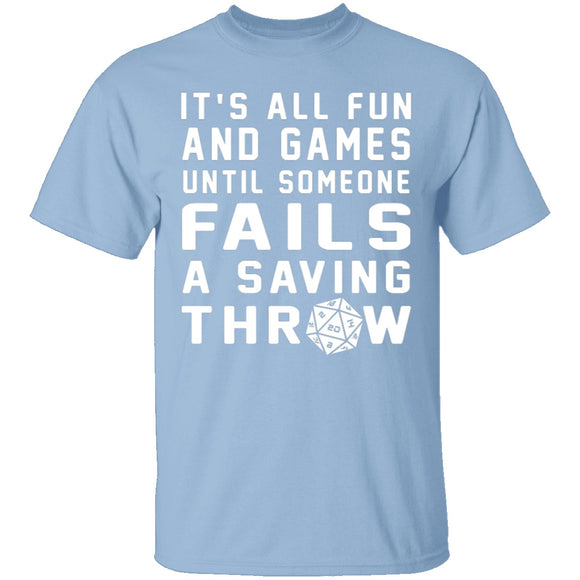 Failed Saving Throw T-Shirt CustomCat