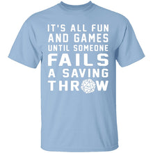 Failed Saving Throw T-Shirt