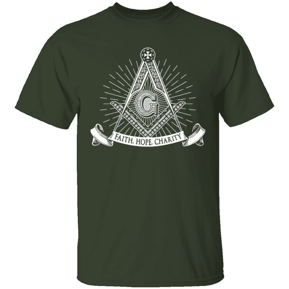 Faith, Hope, Charity T-Shirt CustomCat