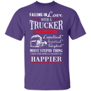 Falling For A Trucker T-Shirt CustomCat